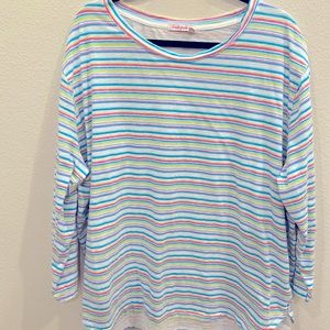 FRESH PRODUCE 3X Long Sleeve Cotton Knit Top